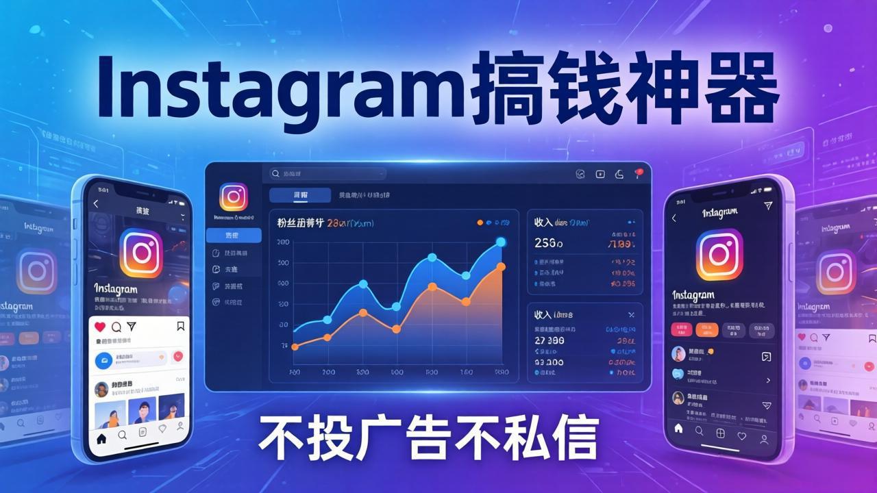 Instagram搞钱神器：月涨6万粉+月入5万刀，不投广告不私信，靠算法+低价产品-源创文化-无心创作