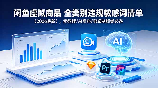 闲鱼虚拟商品 全类别违规敏感词清单(2026最新-源创文化-无心创作