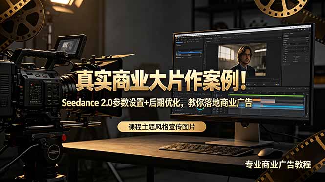 真实商业大片作案例！Seedance 2.0参数设置+后期优化，教你落地商业广告-源创文化-无心创作