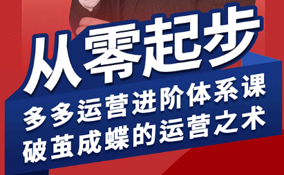 海神·拼多多运营进阶系统课(更新2026)-源创文化-无心创作