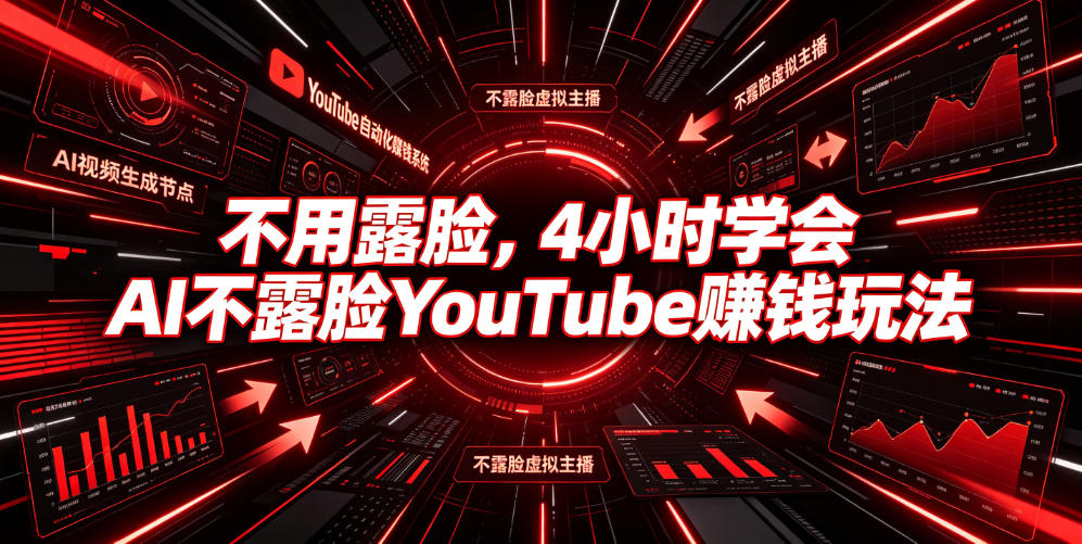 不用露脸,4小时学会AI不露脸YouTube賺钱玩法【原创双语字幕】-源创文化-无心创作