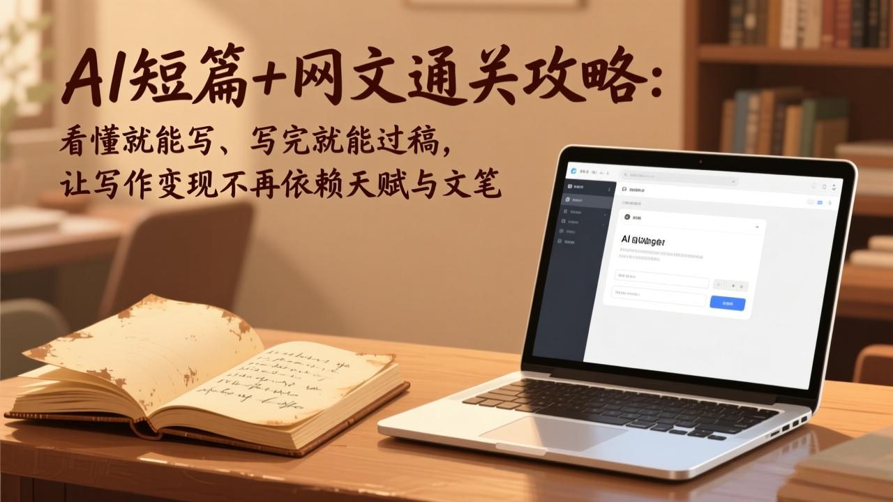 AI短篇+网文通关攻略-更新4月：看懂就能写、写完就能过稿，让写作变现不再依赖天赋与文笔-源创文化-无心创作