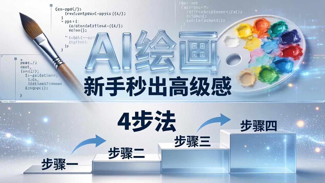 AI绘画入门别再硬磕了！即梦4步法：万能提示词公式+BRTR框架，新手秒出高级感-源创文化-无心创作