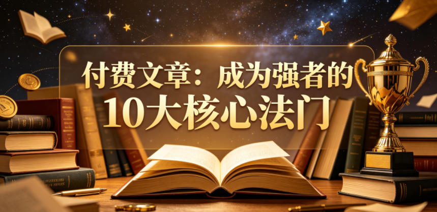 付费文章：成为强者的10大核心法门-源创文化-无心创作