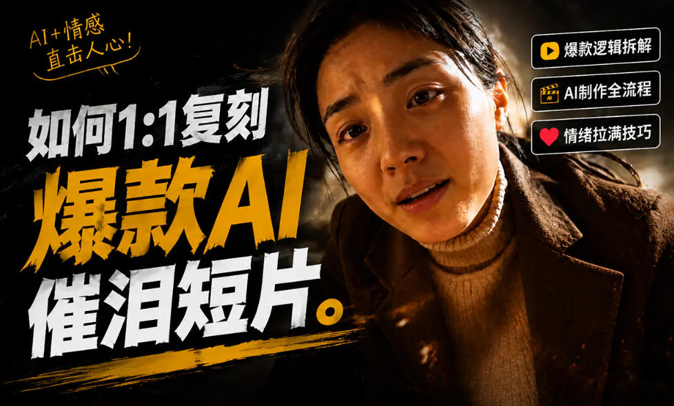 豆包+Gemini生成真人AI短剧-拆解复刻百万爆款第一人称短片，一站式讲透爆款复刻全流程-源创文化-无心创作