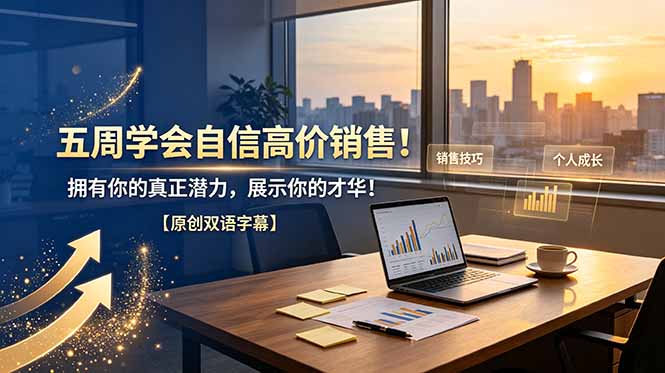 五周学会自信高价销售！拥有你的真正潜力，展示你的才华！【原创双语字幕】-源创文化-无心创作