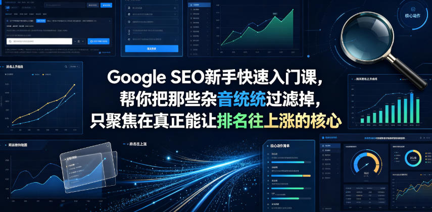 Google SEO新手快速入门课,帮你把那些杂音统统过滤掉,只聚焦在真正能让排名往上涨的核心动作【原创双语字幕】-源创文化-无心创作