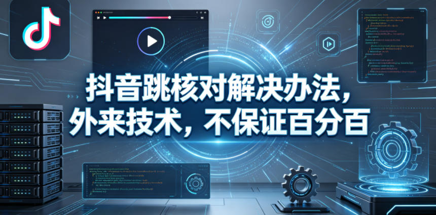 抖音跳核对解决办法，外来技术，不保证百分百-源创文化-无心创作