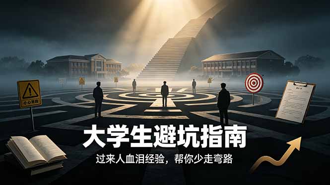 付费文章：大学生避坑指南 ，过来人血泪经验，帮你少走弯路-源创文化-无心创作