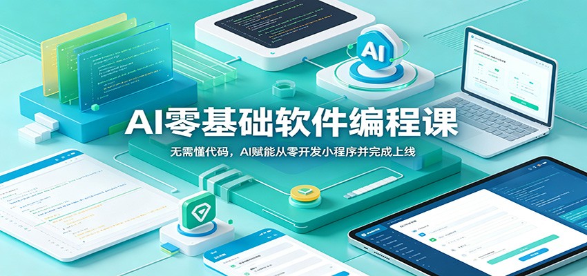 AI零基础软件编程课：无需懂代码，AI赋能从零开发小程序并完成上线-源创文化-无心创作
