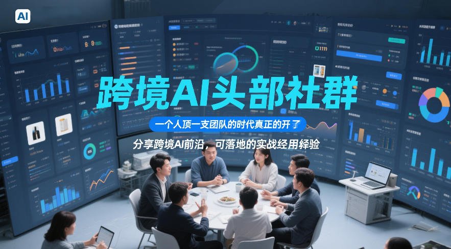 跨境AI头部社群，一个人顶一支团队的时代真正的开始了，分享跨境AI前沿，可落地的实战经验(更新5月23日)-源创文化-无心创作