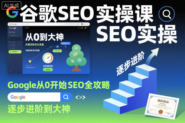 谷歌SEO实操课，Google从0开始SEO全攻略，逐步进阶到大神(更新26年)-源创文化-无心创作
