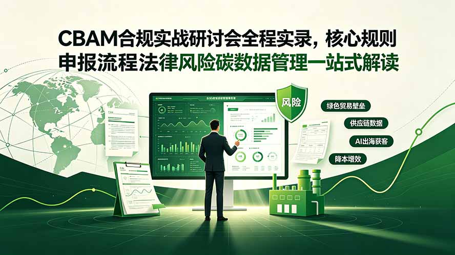 CBAM合规实战研讨会全程实录，核心规则申报流程法律风险碳数据管理一站式解读-源创文化-无心创作