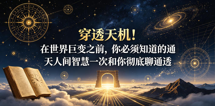 付费文章:穿透天机!在世界巨变之前,你必须知道的通天人间智慧一次和你彻底聊通透-源创文化-无心创作