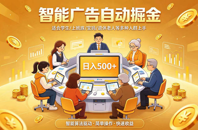 2026年最好做的项目：自动掘金项目，小白轻易上手，单日轻松收入500+【揭秘】-源创文化-无心创作