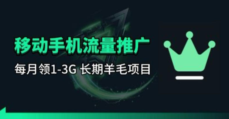 手机流量领取推广_每月一轮，刚需类的长期项目-源创文化-无心创作