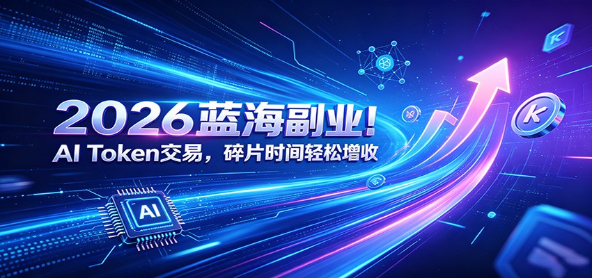 2026蓝海副业！AI Token交易，碎片时间轻松增收-源创文化-无心创作