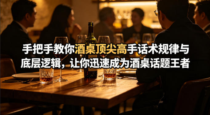 付费文章：手把手教你酒桌顶尖高手话术规律与底层逻辑，让你迅速成为酒桌话题王者(二十年全网独家经验分享)-源创文化-无心创作