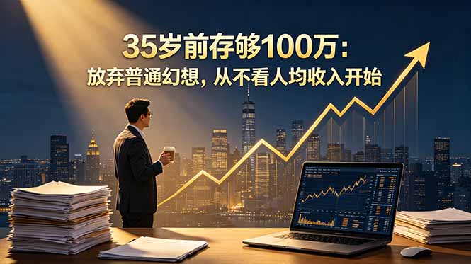 35岁前存够100万：放弃普通幻想，从不看人均收入开始-源创文化-无心创作