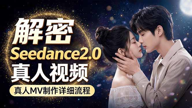 Seedance 2.0电影级真人 MV全流程拆解：提示词、运镜、粒子特效，手把手实操-源创文化-无心创作