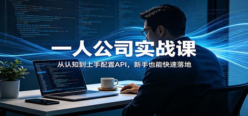 一人公司实战课：从认知到上手配置API，新手也能快速落地-源创文化-无心创作