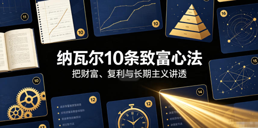 付费文章：纳瓦尔10条致富心法-源创文化-无心创作