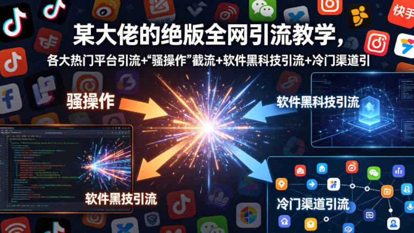 某大佬的绝版全网引流教学，各大热门平台引流+-源创文化-无心创作