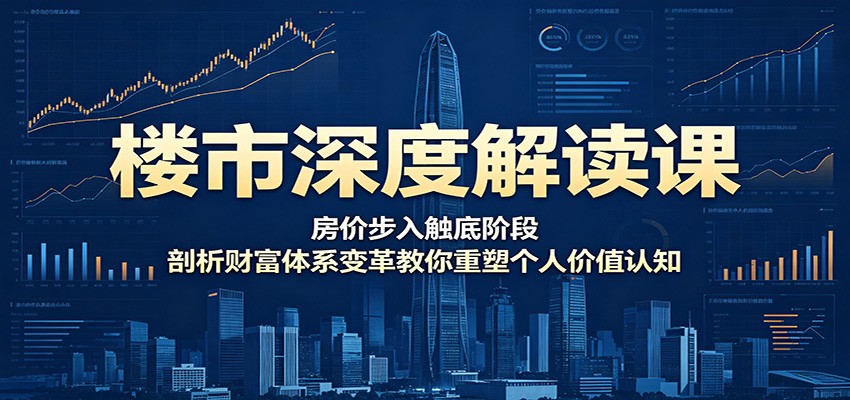 楼市深度解读课：房价步入触底阶段，剖析财富体系变革教你重塑个人价值认知-源创文化-无心创作