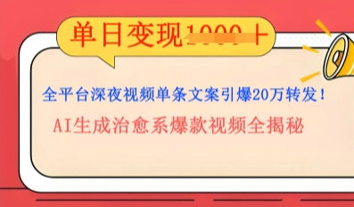 全平台深夜文案新风口：DeepSeek生成百万播放量金句，治愈系内容涨粉速度快4倍-源创文化-无心创作